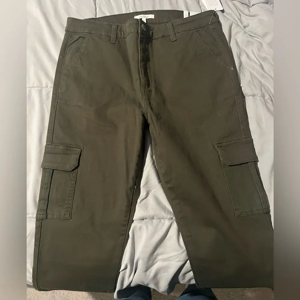 STS Blue Olive Ellie Ankle Skinny Jeans, Cargo Pockets Size 31 - Picture 2 of 4
